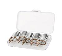 Ipetboom Nail Beauty Tools Box Set of Pcs Metal Nail Forms Half Cover Tips for Professional Salon or Home Manicure Use