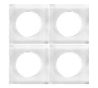 Ipetboom Napkin Unique and Delicate Design Square Serviette Holders Acrylic 4pcs That Won't Hurt The Napkin for Table Decoration at Weddings and Kinds of Parties