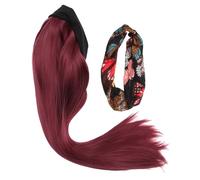 Ipetboom Natural Long Straight Wig Lace Front Part Human Hair Ponytail Hair for Women
