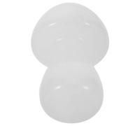 Ipetboom Natural Quartz Crystal Mushroom Sculpture - Small Miniature Figurine for Meditation, Shelf Decor, and Healing Crystal Collection in White Quartz