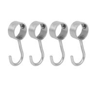 Ipetboom Non-Skid Sleeve Hooks Round Windproof Hooks 4pcs Stainless Steel for Clothes-Drying Positioning