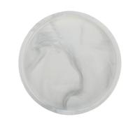 Ipetboom Nordic Marble Tray 6.69In Round Jewelry Storage Plate for Bathroom Vanity Decorative Display Organizer