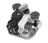 Ipetboom Note Hand Crank Music Box Movement with Magnetic Rotating Dancing Mechanism Clear Melodious Tunes DIY Assembly Replacement for Creative Music Box Repair and Craft Projects