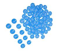 Ipetboom Number Identification Tags and Hole 100pcs Plastic Reusable Stable Material Numbered Key Tags for Restaurant Tables Office Business Use