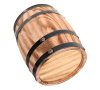 Ipetboom Oak Barrel Ornament for Bar Home Decor Vintage Wine Barrel Model Photo Prop Sturdy Wooden Decor for Wine Lovers