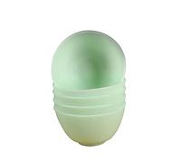 Ipetboom Odorless Silicone Bowl Anti-drop Prep Measuring Bowl 12.5X8CM Green Large Flexible Microwave Safe Household for Facial Mask Mixing