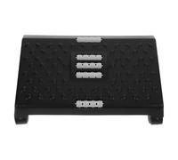 Ipetboom Office Foot Stool Adjustable Under Desk Footrest with Anti-Slip Base for Ergonomic Support and Foot Spa Relief - Plastic Step Footstool for Home Office and Living Room Use