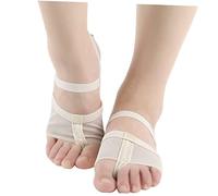 Ipetboom Open Toe Ballet Dance Shoes Soft Sole Elastic Slip-on Socks Sturdy for Women Size L Ballet Socks Latin Dance Practice Footwear Beige