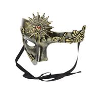 Ipetboom Opera Inspired Venetian for Men and Women Lightweight Abs Half Face Mask with Adjustable Elastic Strap One-eyed Design for Mardi Gras Carnival Costume Parties and Fancy Dress