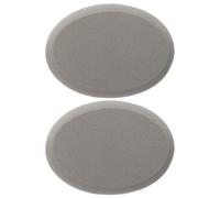 Ipetboom Oval Powder Puff 2pcs for Face and Body Loose Powder Makeup, Gray Edge-polished Cosmetic Cushion, Water-expandable Foundation Sponge for Women’s Facial Makeup