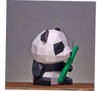 Ipetboom Panda Paper Creative Origami Model DIY Handmade Animal Papercraft Home Decoration Gift for Festival Parties and Photo Displays