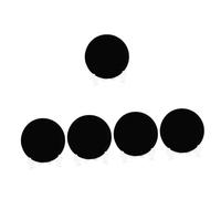 Ipetboom Pcs Obsidian Natural Stone Circle Mirror Modern Home Decorative Accents for Living Room