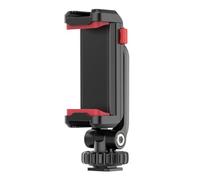 Ipetboom Phone Tripod Mount Clip with Dual Cold Shoe Adapter, Rotatable Smartphone Holder for Camera and Live Streaming, Compatible with Tripods and Mobile Accessories