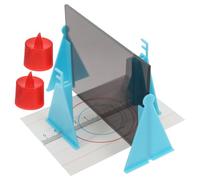 Ipetboom Physics Optics Teaching Experiment Kit with Plane Mirror Optical Reflection Set for Classroom Science Learning and Junior High Physics Education