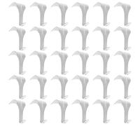 Ipetboom Picture Rail Hooks Hangers White 30pcs S Shaped Picture Hanging Hooks Heavy Duty Zinc Alloy Rust Resistant for and Paintings Art Work Exhibition Display Kit