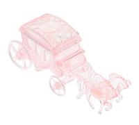 Ipetboom Pink Carriage Candy Box for Wedding Party, Creative Fillable Wedding Storage Case, Candy Packaging Container for Banquet and Birthday Present Decor