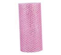 Ipetboom Pink Mesh Roll with Silver Thread Deco Mesh Ribbon for Wreaths Creative DIY Party and Holiday Decorations Yards Gauze Ribbon for Bows and Garlands