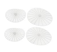 Ipetboom Plastic Fermentation Press Plates Easy to Operate Jar Press 4pcs 22cm and 17cm for Pickling Vegetables and Fermented Food for Wide Mouth Fermenters for Home Canning