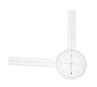 Ipetboom Plastic Goniometer Angle Ruler Protractor Measuring Tool for Engineering Architectural Design Carpentry and Physical Therapy Range of Motion Evaluation