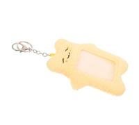 Ipetboom Plush Card Holder for Id Photo Cute Cat Rabbit Design Portable Keychain Card Sleeve for School Campus and Daily Use