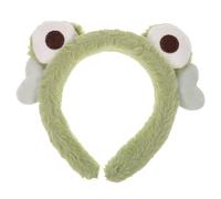 Ipetboom Plush Cartoon Frog Headband for Face Washing Skincare Headbands for Women Soft Hairband for Spa Makeup Mask Application and Daily Hair Fixing