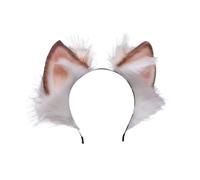 Ipetboom Plush Fox Ear Headband Soft Animal Ear Hairband for Party Cosplay Photo Taking Adults and Comfortable Fit for Daily Wear Halloween Birthday and Stage Performance Accessories