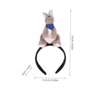 Ipetboom Plush Kangaroo Stuffed Hair Hoop Cartoon Animal Headband for Adults Cute Australian Zoo Hairband for Halloween Cosplay Parties Photo Props and Everyday Wear
