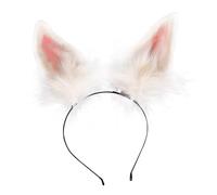 Ipetboom Plush Rabbit Ear Headband Adorable Headdress Unique Hair Decor for Girls Funny Animal Ears Headwear Hair Accessories