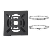 Ipetboom Pole Mount Adapter for Security Camera with 2 X 100mm Diameter Loops and Stainless Steel Screws Pole Clamp Bracket Compatible with Dome Outdoor