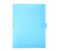 Ipetboom Portable Art Folder for Children's Stickers and Photos Lightweight Pp Material with 30 Pages Capacity Blue Art Portfolio and Drawing Organizing