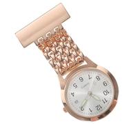 Ipetboom Portable Hanging Nurse Watch LED Digital Display Nursing Pocket Watch Rose Gold Glow-in-The-Dark Timer for Healthcare Professionals