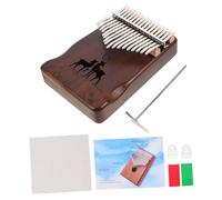 Ipetboom Portable Kalimba Thumb Piano with Digital Engraved Keys for Beginners Handheld Musical Instrument with Self-study Book Clear Resonant Sound for Music Learners and Enthusiasts