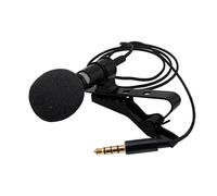 Ipetboom Portable Lavalier Microphone with Plug Omnidirectional Recording Mic for Live Streaming Interviews Online Teaching and K-song Tpe Material