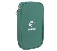 Ipetboom Portable Medicine Organizer Bag Large Capacity Oxford Cloth Excellent Protection Green Suitable for Boat and Bike First Aid Storage