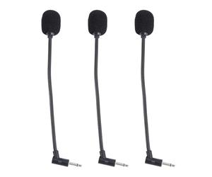 Ipetboom Portable Microphone Set 3Pcs for Phones and Computer - Straight Cutting Design Including 2 Mono, 3-Pole Stereo, 4-Pole Pin - Designed for Tablet, Loudspeaker and Home Office