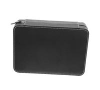 Ipetboom Portable Retro PU Leather Watch Storage Box with Scratch Zipper Slot Travel Case for Mens Vintage Watches and Jewelry Organizer and Secure Carrying Holder