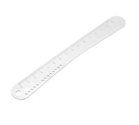 Ipetboom Precision Stainless Steel Dough Ruler with Clear Scale Markings for Pastry Making and Baking Kitchen Measuring Tool for Dumpling Pizza and Culinary Use