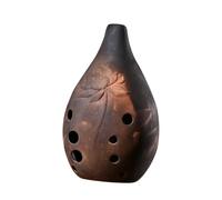 Ipetboom Professional Ceramic Ocarina Xun Instrument 10 Holes Feature Easy to Blow for Performers and Artists, Gift for Beginners and Traditional Music Enthusiasts