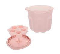 Ipetboom Professional Makeup Brush Cleaning Pad Kit with PP Scrubbing Bowl Soft Non-deforming Mat for Eyeshadow Brush and Makeup Sponge Cleaner Easy and Efficient Tool Washing in Pink