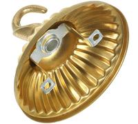 Ipetboom Pure Copper Pendant Light Hook with Ceiling Canopy Plate, Chandelier Mounting Kit for Bird Cage Lanterns and Crystal Lamps, Ceiling Light Fixture Accessory for Bedroom and Living