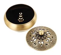 Ipetboom Pure Copper Water Ripple Censer for Aromatherapy and Home Decor Multi-function Incense Burner Ornament for Office Living Yoga Meditation and Year Decoration Copper Craft