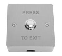 Ipetboom Push to Exit Button for Access Control Metal Base Door Open Switch 86 Type Exit Button for Commercial and Home Doors for Office and Security Use
