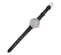 Ipetboom Quartz Watch for Women Fashionable Stainless Steel Imitation Leather Strap Casual Wrist Watch with Easy Time Telling for Everyday Wear