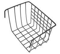 Ipetboom Rabbit Hay Feeder Hanging Basket Metal Rack for Guinea Pigs and Rabbits Sturdy Iron Hay Holder for Pet Cage Use Space-saving Design Black 18.3x14x12.5cm