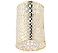 Ipetboom Rattan Lampshade for Floor and Table Lamps E27/E14 Socket Bamboo Weave Light Cover Suitable for Bedroom and Hotel Decor