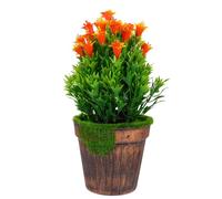 Ipetboom Realistic Bonsai Fake Plant Decor 1 Pcs Rural Style Artificial Plant with Vivid Colors and Realistic Leaves Plastic Foam Potted Simulation Bonsai for Home and Office Decoration