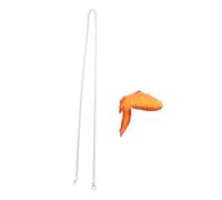 Ipetboom Realistic Fried Chicken Wing Necklace Lightweight PVC Hip Hop Clothing Accessory Unique Party Costume Decoration for Women and Men