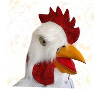 Ipetboom Realistic Rooster Head Mask Natural Latex Halloween Costume Prop Eco Friendly Durable Funny Animal Party Accessory for Carnival Cosplay