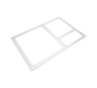 Ipetboom Rectangle Acrylic Router Template for Woodworking 3 Pocket Valet Tray Stencil 11.8x7.9 Router Inlay Template for Home Workshop