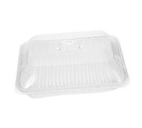 Ipetboom Rectangular Woven Food Basket with Lid Imitation Rattan Bread and Fruit Storage Tray for Kitchen Multi Functional Serving Basket in White